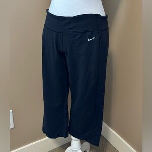 Nike Black Dri-FIT Performance Leggings with White Swoosh